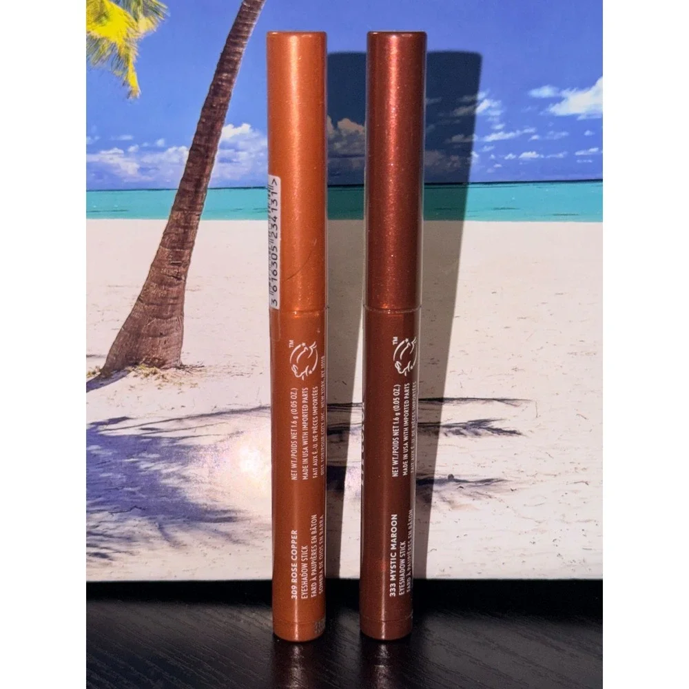 Covergirl Clean Eye Color Eyeshadow Stick Set 309 Rose Copper 333 Mystic Maroon